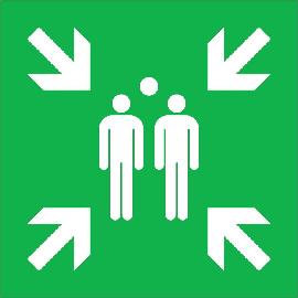 SafetyMarking Rettungsschild „Sammelstelle” Produktbild