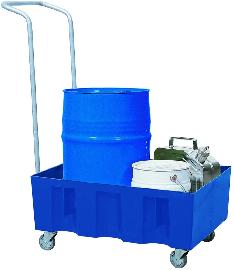 ASECOS Auffangwanne PE 60 l m. Rollen u.Bügel Produktbild