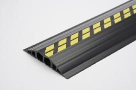 EHA Industriekabelbrücke B1500xT200xH35 mm 2 Kammern D25 mm PVC schwarz/gelb Produktbild