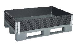 KIGA Aufsatzrahmen schwarz B800xT1200xH200 mm 4 Scharniere Produktbild