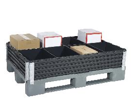 KIGA Paletteneinteilungs-Set für B800xT1200 mm 1 Längs-,3 Querteiler Produktbild