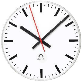 Mobatime Funk-Wanduhr D 400 mm Schmalstrich Produktbild