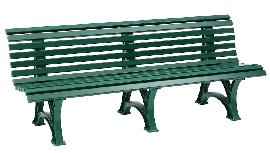 Blome Gartenbank BORKUM 4-Sitzer L2000mm grün Produktbild