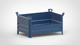 HESON Stapelbehälter 1t, lackiert, halbhoch Produktbild