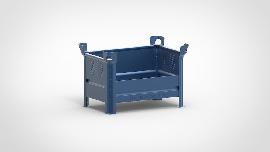 HESON Stapelbehälter 2t, lackiert, halbhoch Produktbild