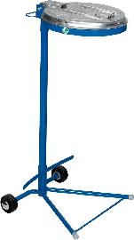 VAR Abfallsammler 120 l blau fahrbar ME-Deckel Produktbild