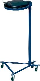 VAR Abfallsammler 120 l blau fahrbar 4 Rll. KS-Deckel Produktbild