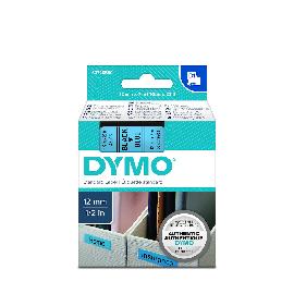 DYMO Schriftband 45016 schwarz/blau 12mm x 7m Produktbild