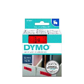 DYMO Schriftband 45017 schwarz/rot 12mm x 7m Produktbild
