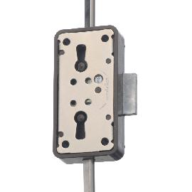 JuNie Möbel-Drehstangenschloss-Set,7052,D15/20,Kunststoff,braun Produktbild