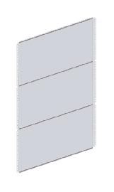 META Rückwand für Steckregal CLIP, RAL 7035 lichtgrau Produktbild