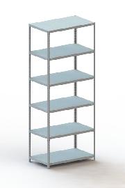 META Schraubregal FIX 150 Grundfeld, RAL 7035 lichtgrau Produktbild