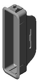 KFV Kunststoffunterfütterung 2514-116,Kunststoff,signalgrau,14mm beschichtet Produktbild