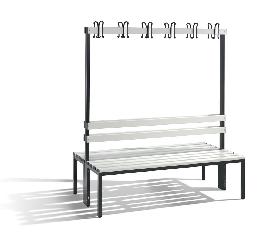 CP C+P Garderobenbank doppelseitig Basic Produktbild