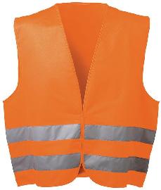 WICATEX Warnweste OSKAR, orange, Einheitsgröße Produktbild