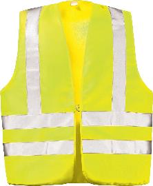 WICATEX Textil-Warnweste Max mit Schulterreflex, warngelb, Größe 2 Produktbild