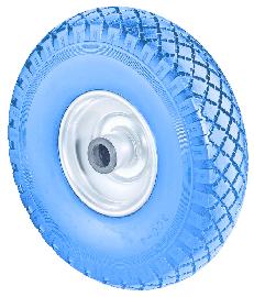 BS ROLLEN OB-Rad,Rad Ø 260, C91, blau,Achs Ø 20, 160kg Produktbild
