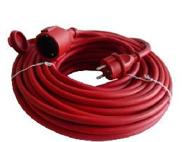 UNITEC Gummi-Verlängerung 25 m, rot, H07 RN-F3G1,5 Produktbild