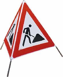 horizont Faltsignal Typ.70N, 700mm VKZ.1 23 "Baustelle" Produktbild