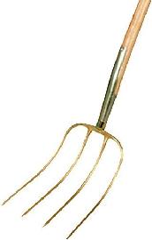 FREUND Dunggabel 31198 4zkg gold, m.Esch enstiel Produktbild