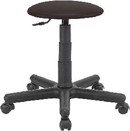 Neutral Drehhocker Goliath Kunstledersitz schwar z Sitzhöhe 395-530 mm mit Rollen Produktbild