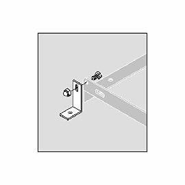 WSM QUALITÄT IN METALL Bodenmontage-Winkel,vzk. f. Fahrradständ Produktbild
