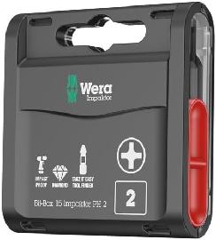Wera Bit-Box 15 Impaktor PH2x 25mm 15er Box Produktbild