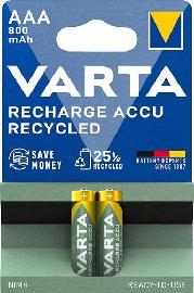 VARTA ACCU Recycled AAA 800mAh Produktbild