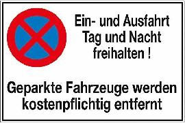 SafetyMarking Symbol Ein- und Ausfahrt Alu geprägt Produktbild
