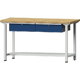 Anke ARBEITSTISCH 1500 MM Modell 59 RAL 7035 / RAL 5010 RAL 7035 / RAL 5010 Produktbild