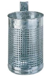 RENNER Abfallbehälter 50 l rund Gitter grau Produktbild