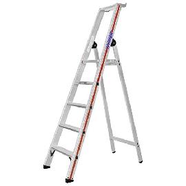 HYMER Stufenstehleiter Plattf. eins. 5 Stufen AH 2,66m Produktbild