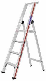 HYMER Stufenstehleiter Plattf. eins. 8 Stufen AH 3,35m Produktbild