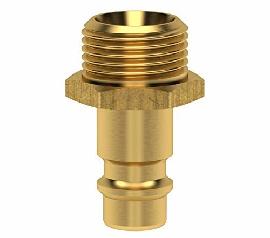 Lüdecke MS AG-Schnellverschluß-Stecknippel Standard ES-14NA G1/4" blank eins. sp. Produktbild