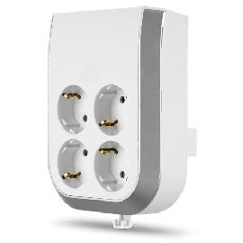 REV Steckdosenerweiterung MultiPower 4-f ach weiß-grau Produktbild