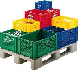 LA-KA-PE Stapeltransportkasten 800 x 600 x 210mm Wände durchbrochen Produktbild