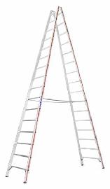 HYMER Sprossenstehleiter 6023 2 x16 Sprossen Produktbild