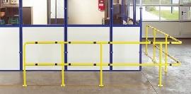 Schutzgeländer 90 Grad Bogen, VE2 Stück gelb RAL1018 L200x200 mm L200x200 mm Produktbild
