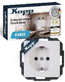Kopp Schuko-Steckdose 1-f. UP m. Kinderschutz PAR arkt Produktbild