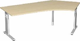 geramöbel PC-Schreibtisch 135° rechts S-617316 Produktbild
