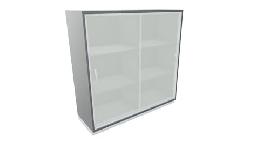 geramöbel Schiebetürenschrank Pro Pro,Onyx 1152x1200x425,m.Glastüren Produktbild