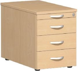 geramöbel Rollcont.Metallschubfäch. 438x800x565 Buche/Buche Produktbild