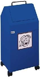stumpf Wertstoffsammler 45l fahrbar, blau Produktbild