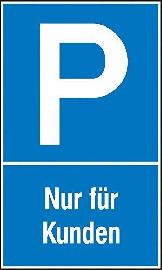 SafetyMarking Parkplatzschild „Parken nur für Kunden“ Produktbild