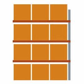 META Palettenregal AF 500kg H5500xT1100xL2700 Produktbild