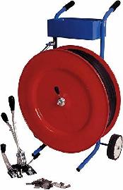 PP-Kunststoffband-Umreifungs-Set, mit Abrollwagen Produktbild