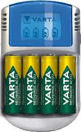 VARTA Ladegerät LCD Charger für4 Akkus AA/AAA mit 4Akkus AA 2600mAh, Adapter12VKabel Produktbild