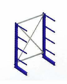 META Kragarmregal MULTISTRONG L Grundfeld einseitig, RAL 5010 enzianblau Produktbild