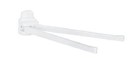 WENKO Handtuchhalter Pure 2-armig, weiß Produktbild