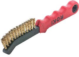 Lessmann Drahtbürste ROKI Messing gewellt 0,25mm Produktbild